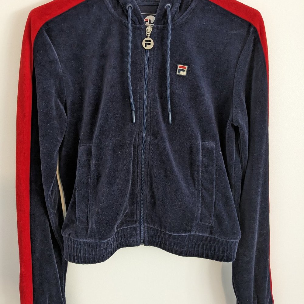 Velvet Fila Jacket (with hood)